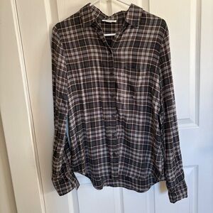 Beach Lunch Lounge Plaid Shirt